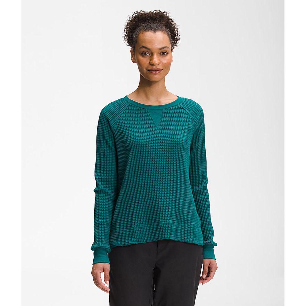 The North Face Chabot Crew Γυναικεια Μπλούζα Με Μακρύ Μανίκι - Μπλε (QMSO54620)